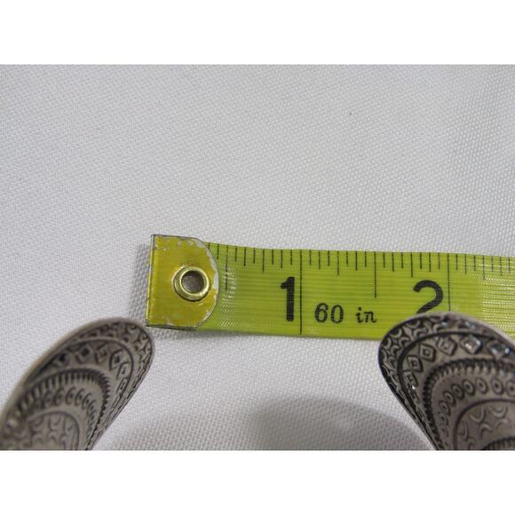 Chico's Brass Black Bead Cuff Bracelet Wrist size 6‎ Whisygoth Rave Novelty Open - Picture 6 of 7